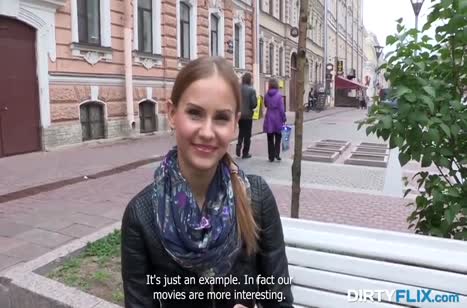 Русскую чику раскрутили на пробы в порно